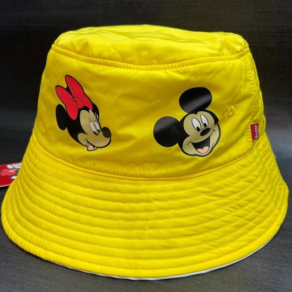 NEW Levi's x Disney Mickey & Friends Reversible Bucket Hat Adult Large - Picture 6 of 12